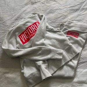 Light grey X-small Victoria Secret Sport jogger set